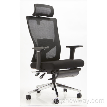 Hbada Ergonomiczne biurowe krzesło z zagłówkiem podnóża